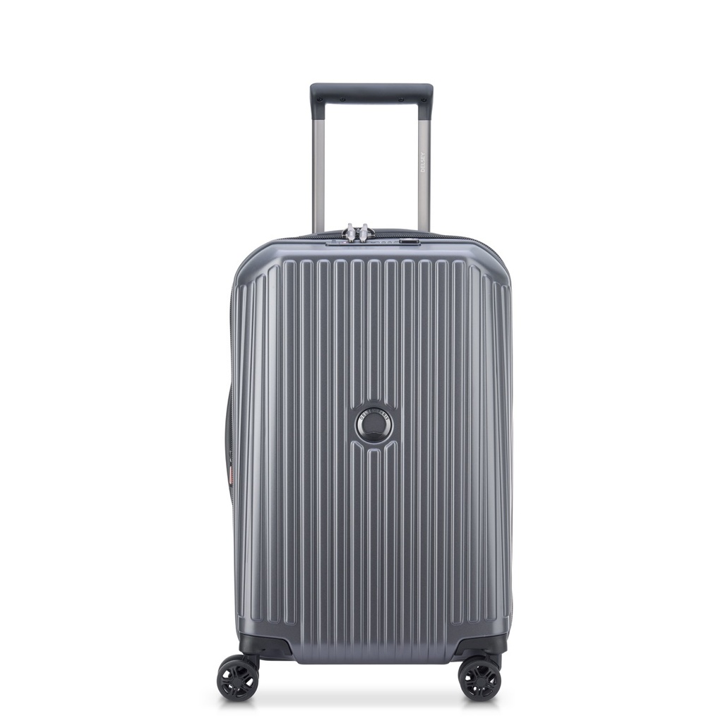Maleta Delsey SECURITIME ZIP, 4 Ruedas, 20'', Antracita