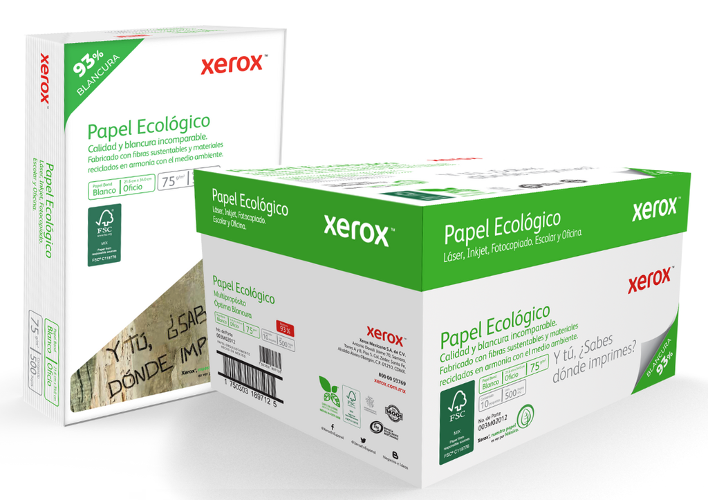 PAPEL BOND BLANCO T/OFICIO ECOLOGICO BLACURA 93% 75G/M2 