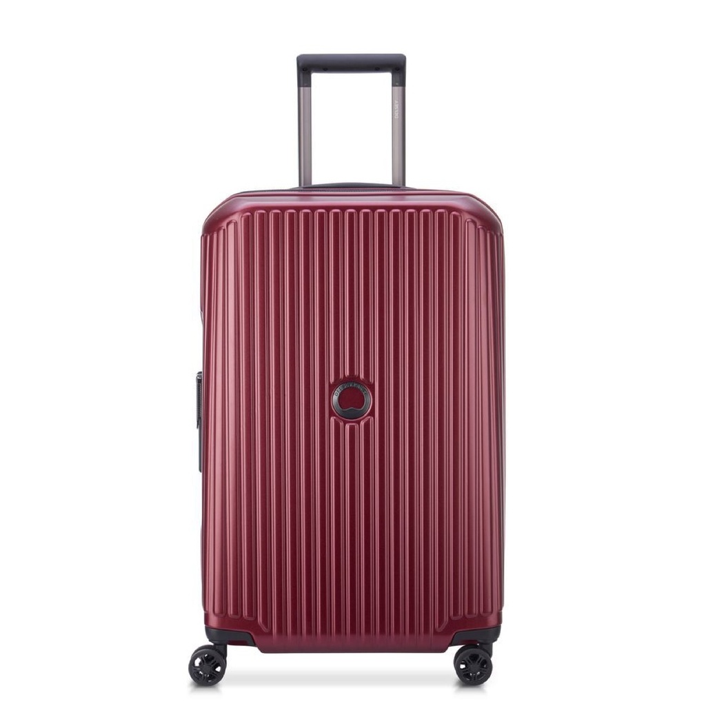 Maleta Delsey SECURITIME ZIP Expandible 4 Ruedas, 24'', Rojo