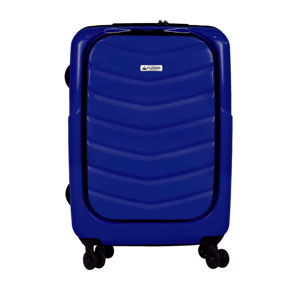 MALETA RÍGIDA PARA VIAJE DE 24" CON CANDADO TSA Y FÁCIL ACCESO PRINCIPAL COLOR AZUL