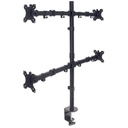 Soporte para 4 Monitores 13" a 32" Manhattan 32Kg Negro