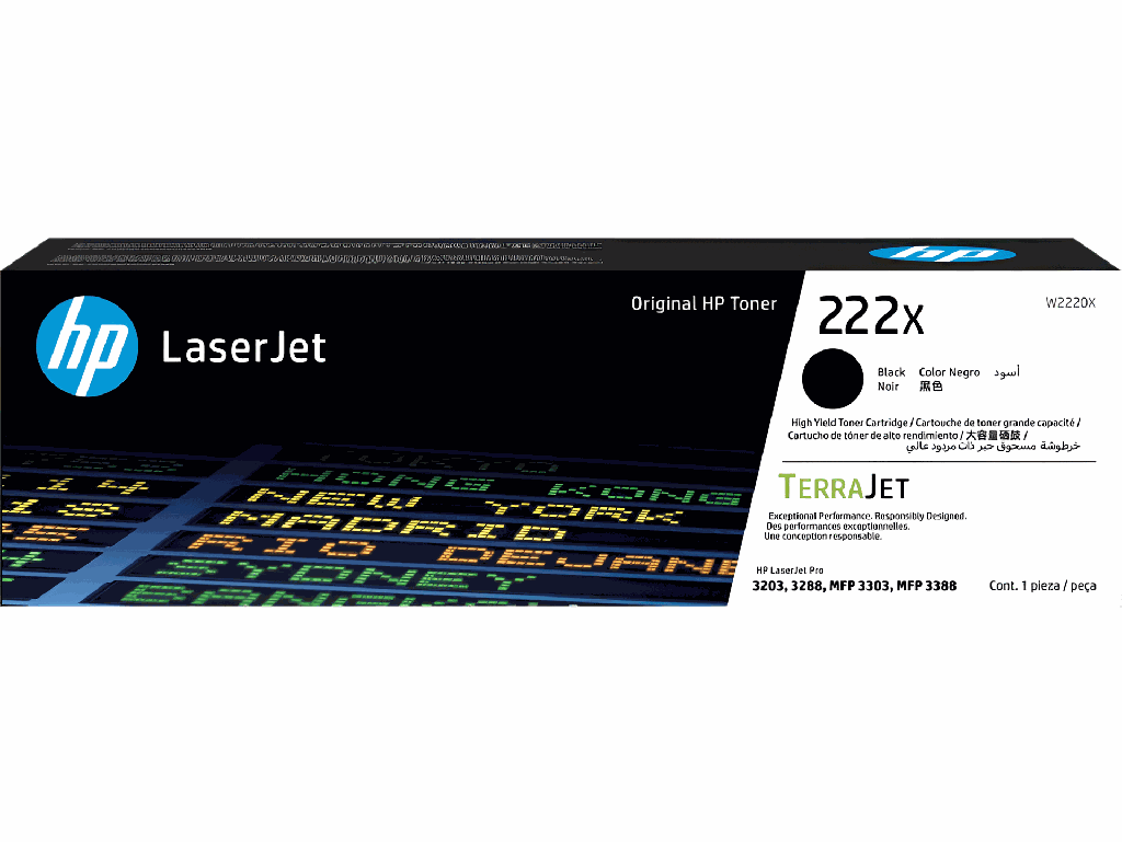 Cartucho de Tóner HP LaserJet 222X Alto Rendimiento Negro (copia)