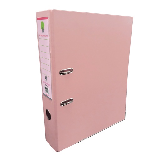 [FI613990] Carpeta De Carton Techmakro Forrada De PVC Melocoton Pastel