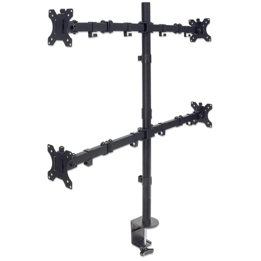 [461566] Soporte para 4 Monitores 13" a 32" Manhattan 32Kg Negro