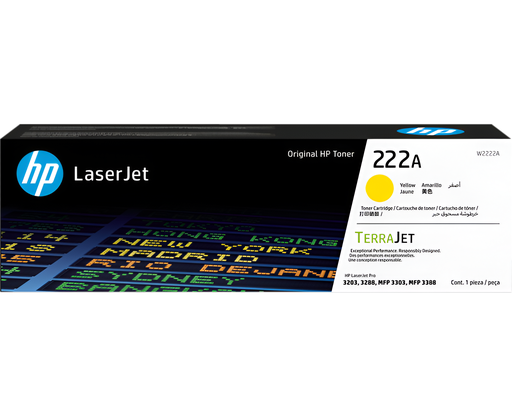 [W2222A] Cartucho de Tóner Original HP LaserJet 222A Amarillo W2222A (copia)